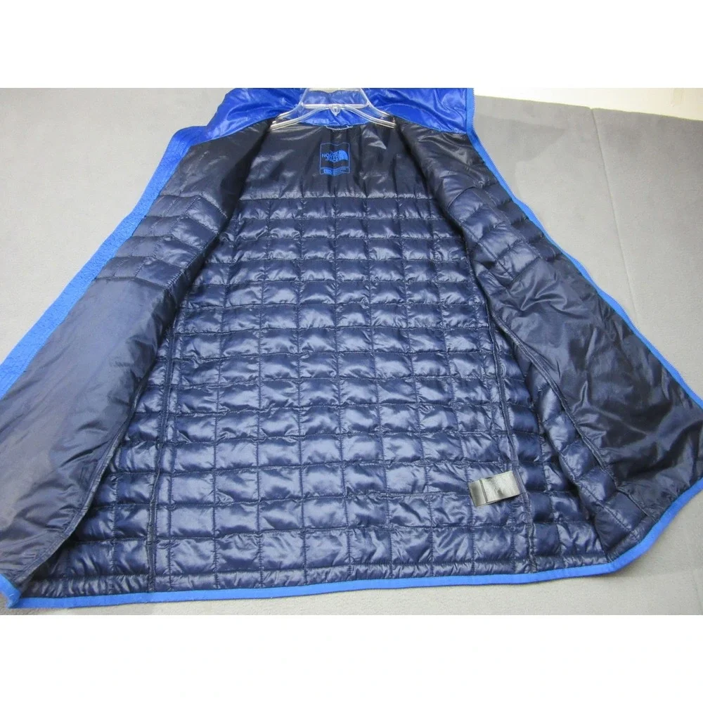 The North Face ThermoBall Vest Mens XL Blue Quilted Puffer Royal Blue Outdoor